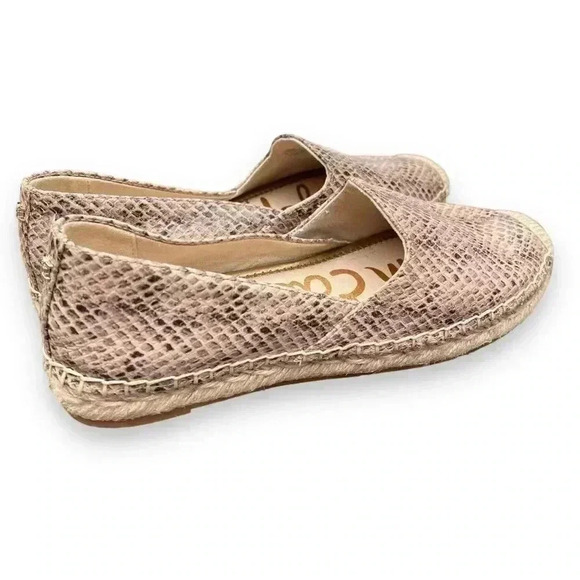 New Sam Edelman Kesia Snake Print Espadrilles Size 7.5 - Picture 4 of 11